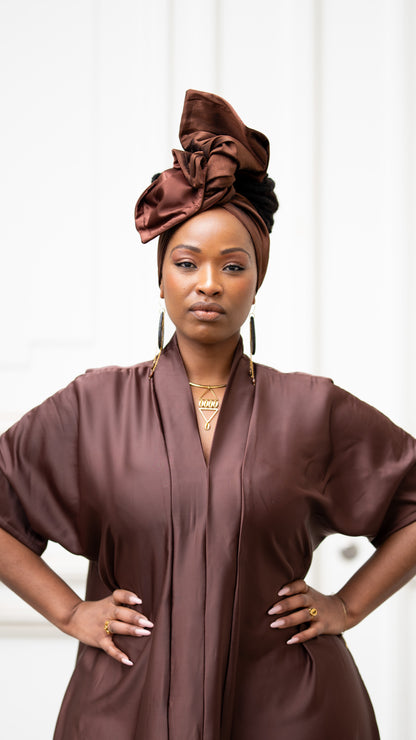 Look Complet  – Robe Dunia & Turban Assortis
